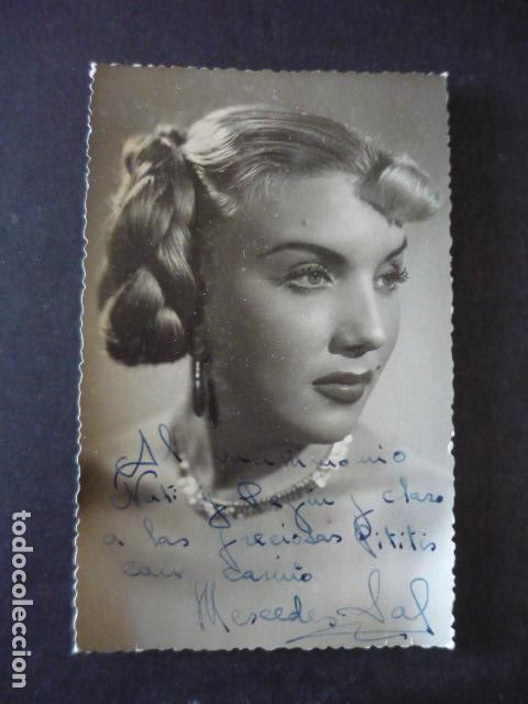 Cine: MERCEDES SAL ACTRIZ ANTIGUA FOTOGRAFIA CON FIRMA AUTOGRAFO 9 X 14 CM