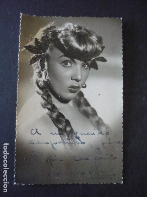 Cine: MERCEDES SAL ACTRIZ ANTIGUA FOTOGRAFIA CON FIRMA AUTOGRAFO 9 X 14 CM
