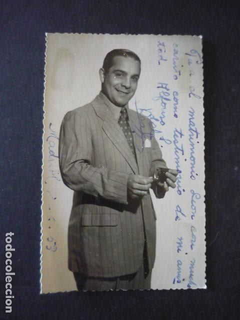 Cine: ALFONSO DEL REAL ACTOR ANTIGUA FOTOGRAFIA CON FIRMA AUTOGRAFO 9 X 14 CM