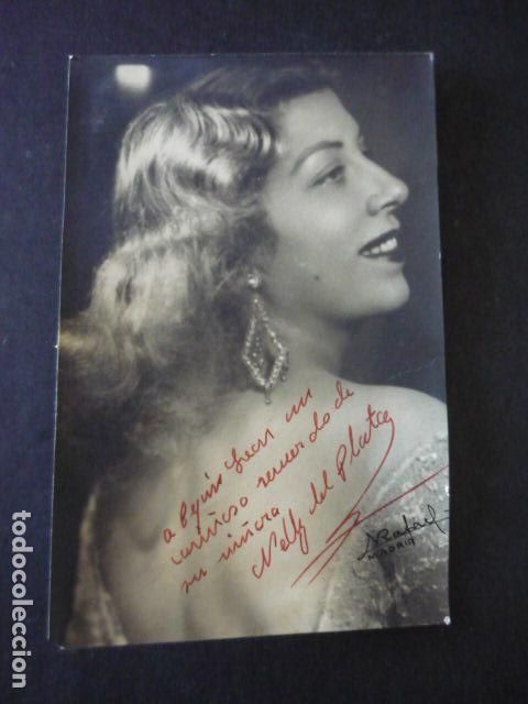 Cine: NELLY DEL PLATA ACTRIZ ANTIGUA FOTOGRAFIA CON FIRMA AUTOGRAFO 11,5 X 17 CM