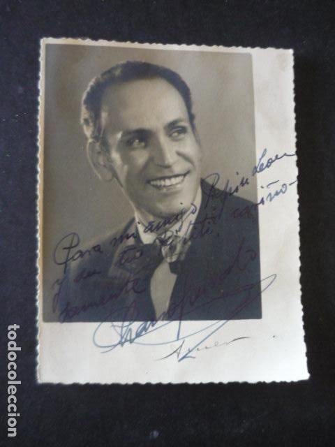 Cine: RETRATO ACTOR A IDENTIFICAR ANTIGUA FOTOGRAFIA CON FIRMA AUTOGRAFO 11 X 8 CM