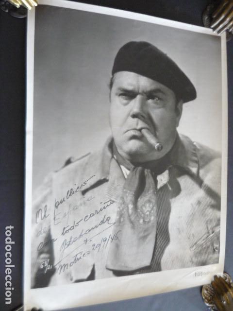 Cine: JUAN DE LANDA ACTOR ANTIGUA FOTOGRAFIA ORIGINAL CON FIRMA AUTOGRAFA 22 X 29 CM