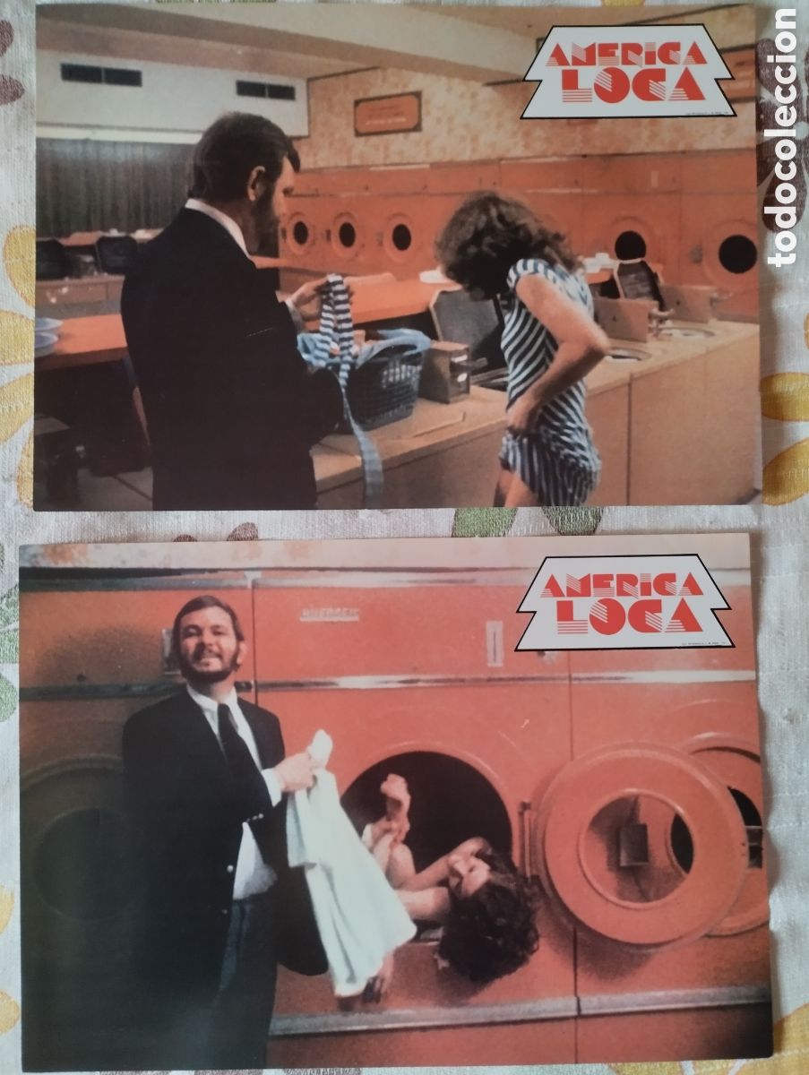 Cine: 12 FOTOCROMOS - AM&Eacute;RICA LOCA - SET COMPLETO