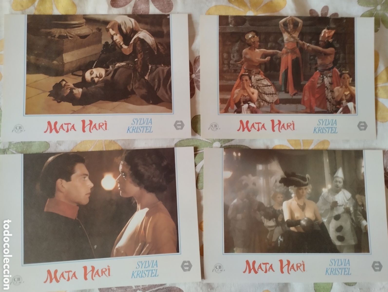 Cine: 12 FOTOCROMOS - MATA HARI - SET COMPLETO - SYLVIA KRISTEL -