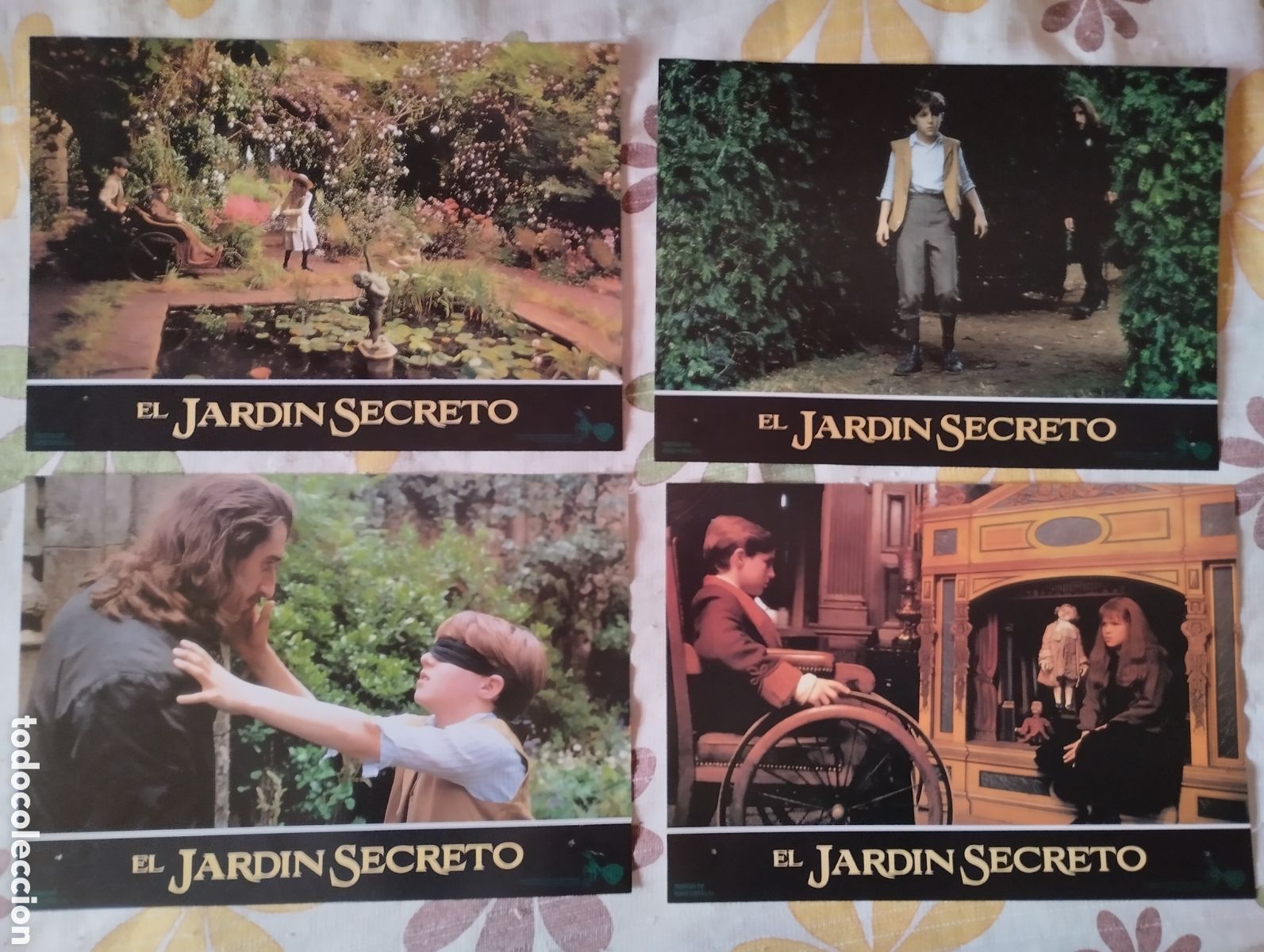 Cine: 12 FOTOCROMOS - EL JARDIN SECRETO - SET COMPLETO