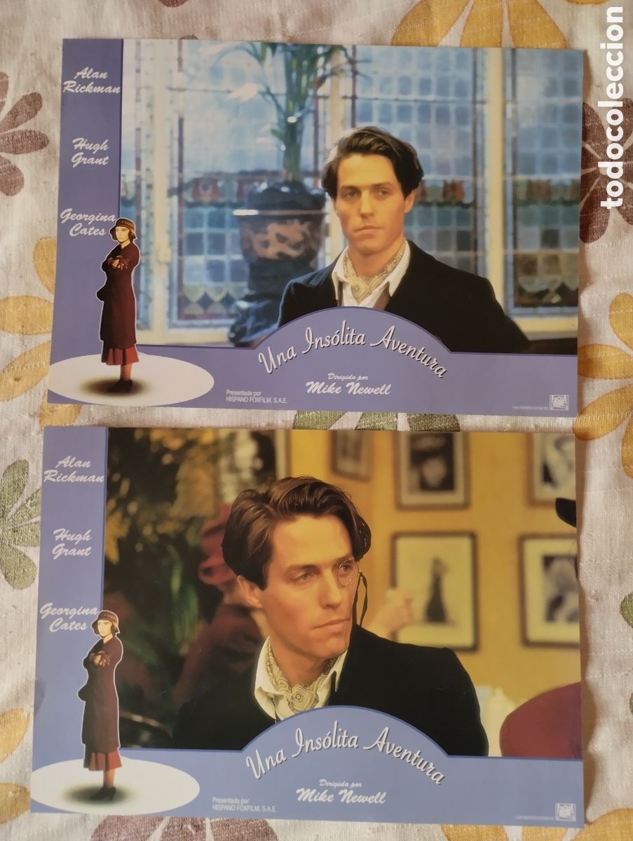 Cine: 12 FOTOCROMOS - UNA INS&Oacute;LITA AVENTURA - SET COMPLETO - HUGH GRANT