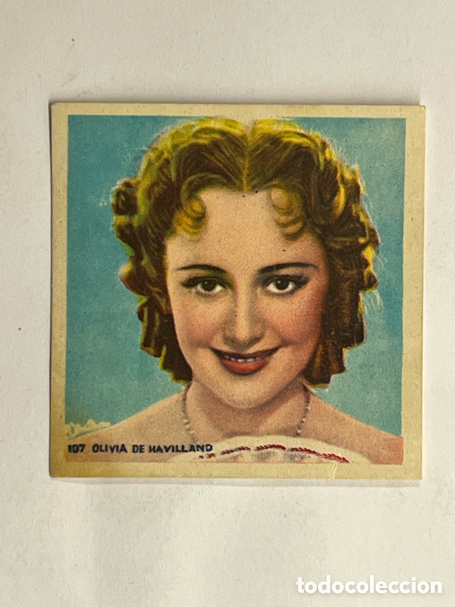 Cine: Olivia De Havilland, Colecci&oacute;n Artistas de cine - Cromo. Sin publicidad