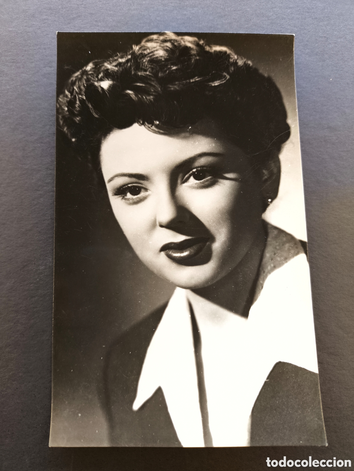 Cine: Antigua fotograf&iacute;a fotocromo tarjeta cine Elena Espejo 2461