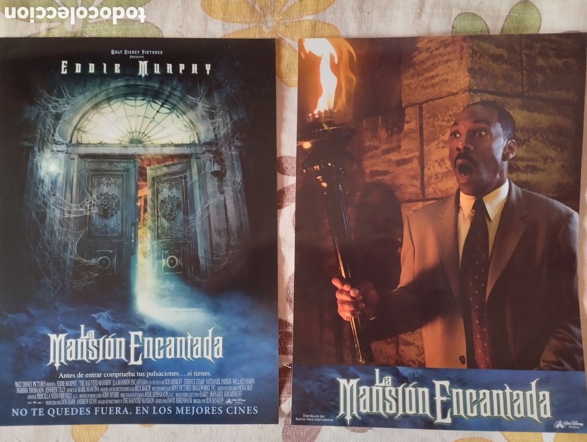 Cine: 12 FOTOCROMOS - LA MANSION ENCANTADA - SET COMPLETO - EDDIE MURPHY