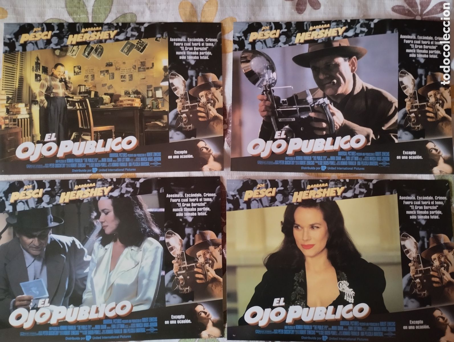 Cine: 12 FOTOCROMOS - EL OJO PUBLICO - SET COMPLETO