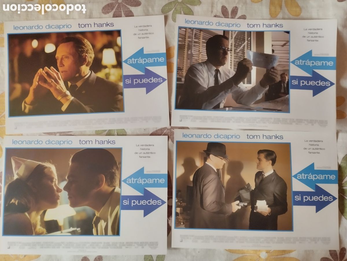 Cine: 8 FOTOCROMOS -ATRAPAME SI PUEDES - SET COMPLETO