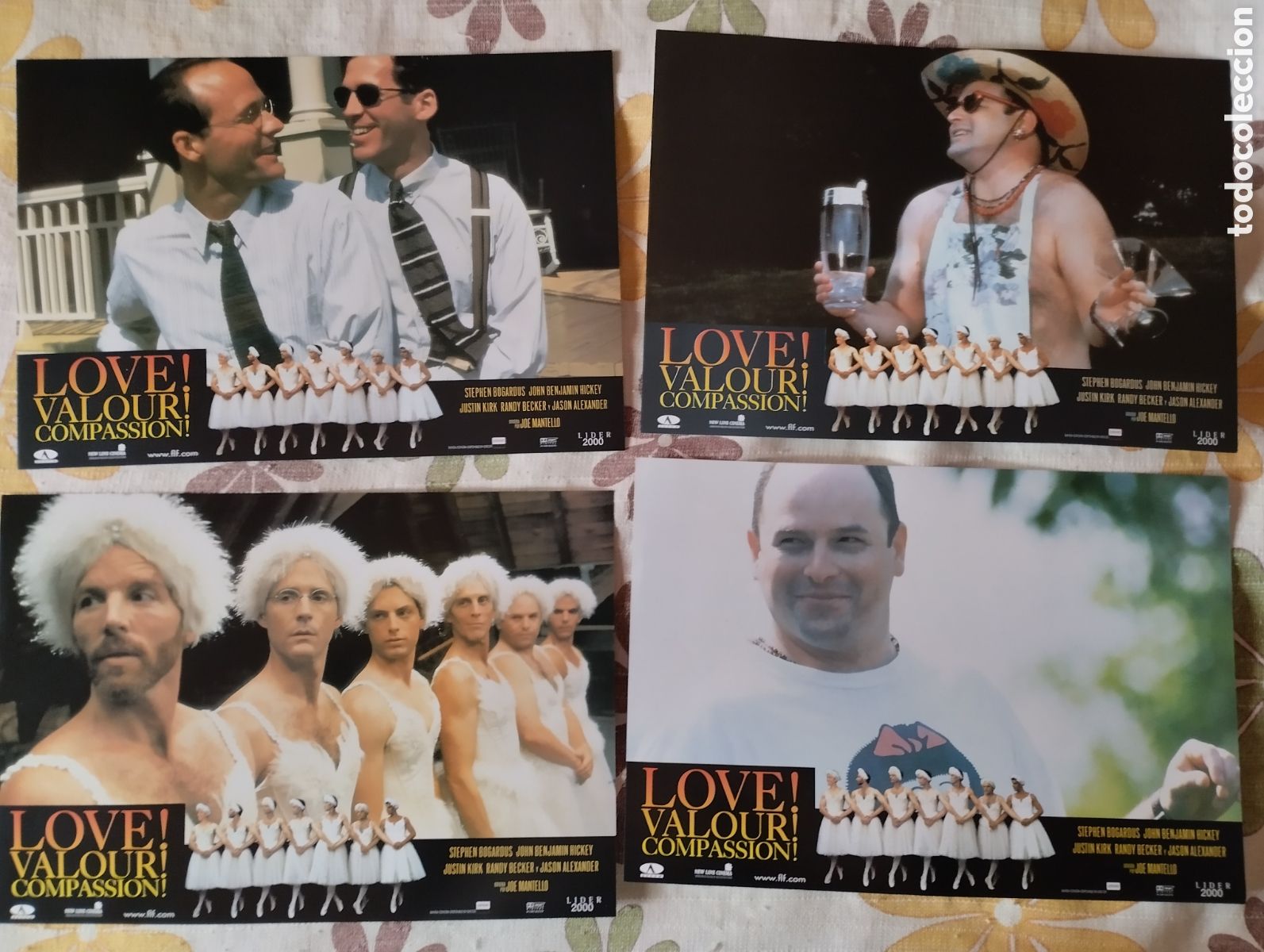 Cine: 8 FOTOCROMOS - LOVE VALOUR COMPASSION - SET COMPLETO