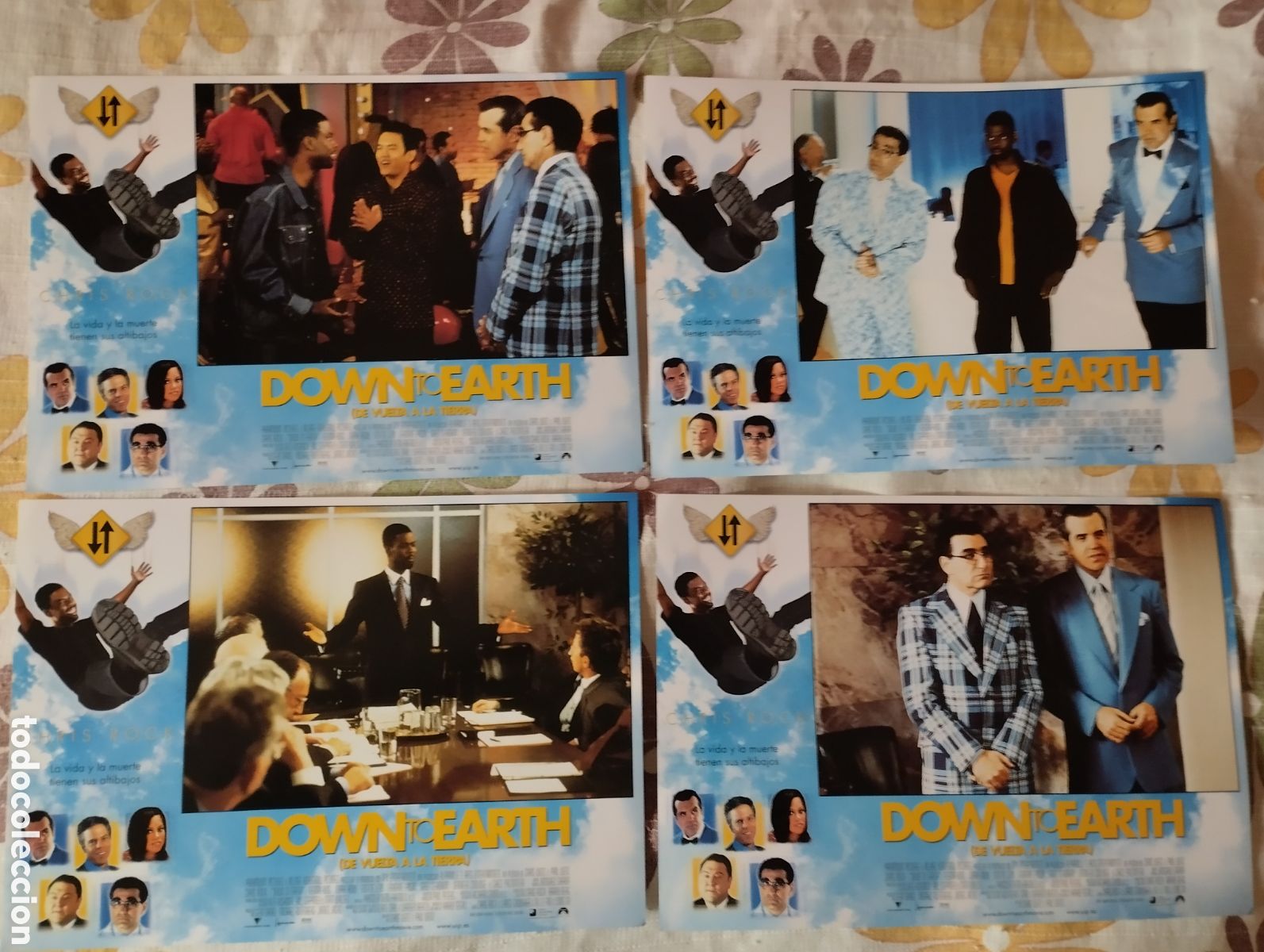 Cine: 12 FOTOCROMOS - DOWN TO EARTH - SET COMPLETO