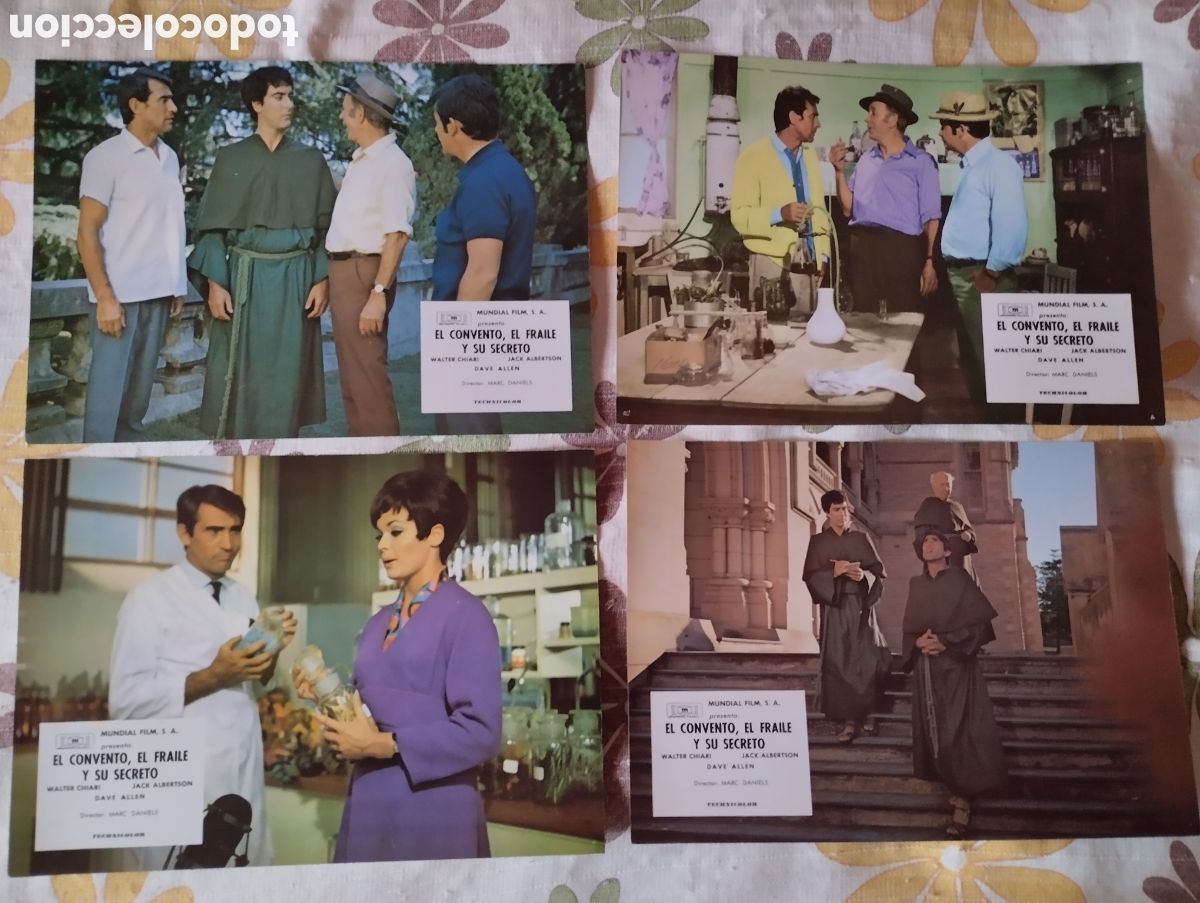 Cine: 12 FOTOCROMOS - EL CONVENTO EL FRAILE Y SU SECRETO - SET COMPLETO