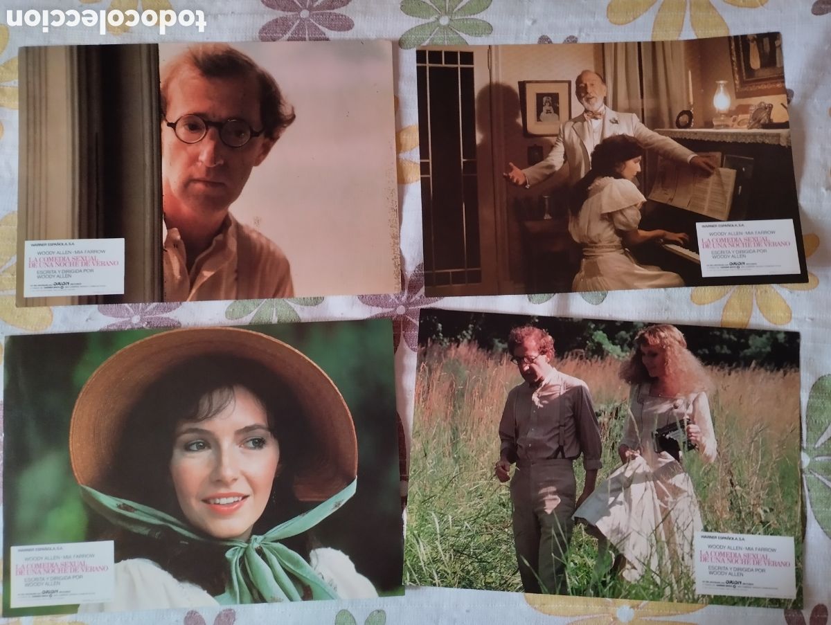 Cine: 12 FOTOCROMOS - COMEDIA SEXUAL DE UNA NOCHE DE VERANO - SET COMPLETO - WOODY ALLEN
