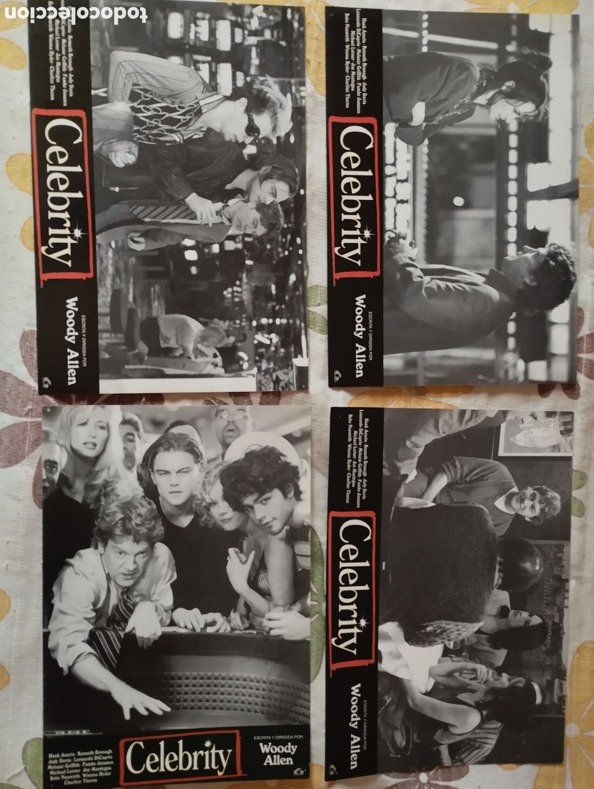 Cine: 12 FOTOCROMOS - CELEBRITY - SET COMPLETO - WOODY ALLEN