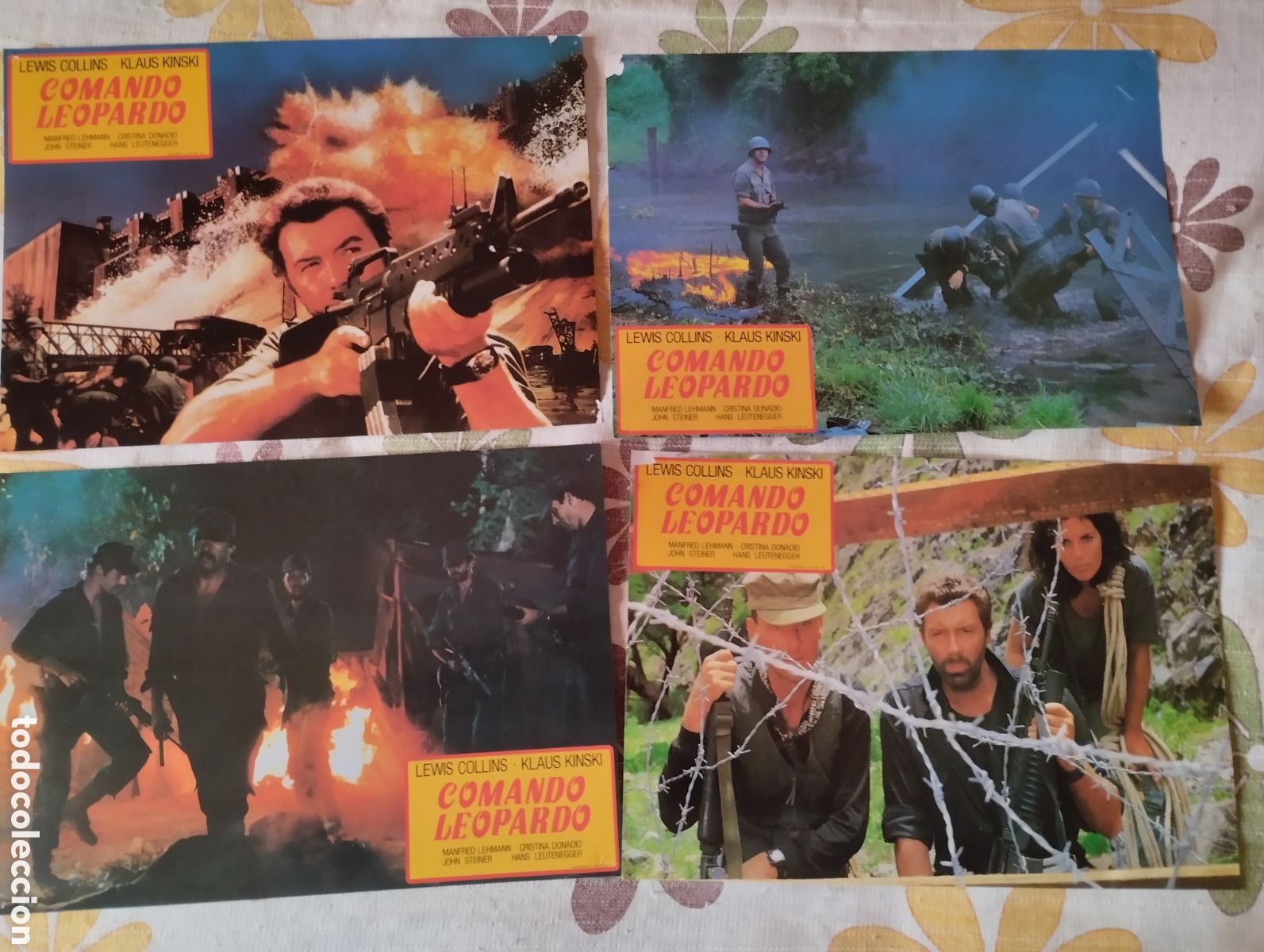 Cine: 12 FOTOCROMOS - COMANDO LEOPARDO - SET COMPLETO