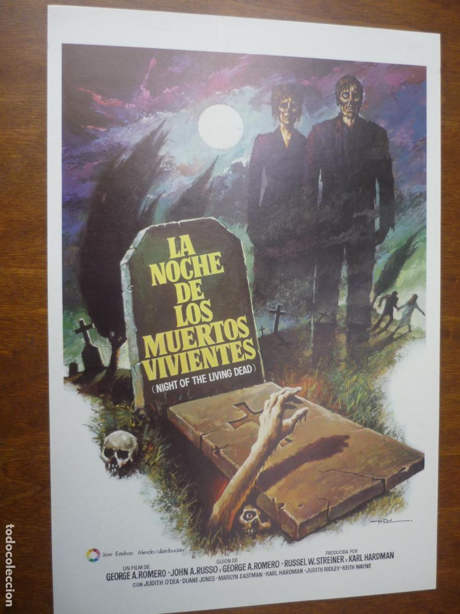 Cine: La noche de los muertos vivientes 1guia publicitaria orig. george a. romero Night of the Living Dead