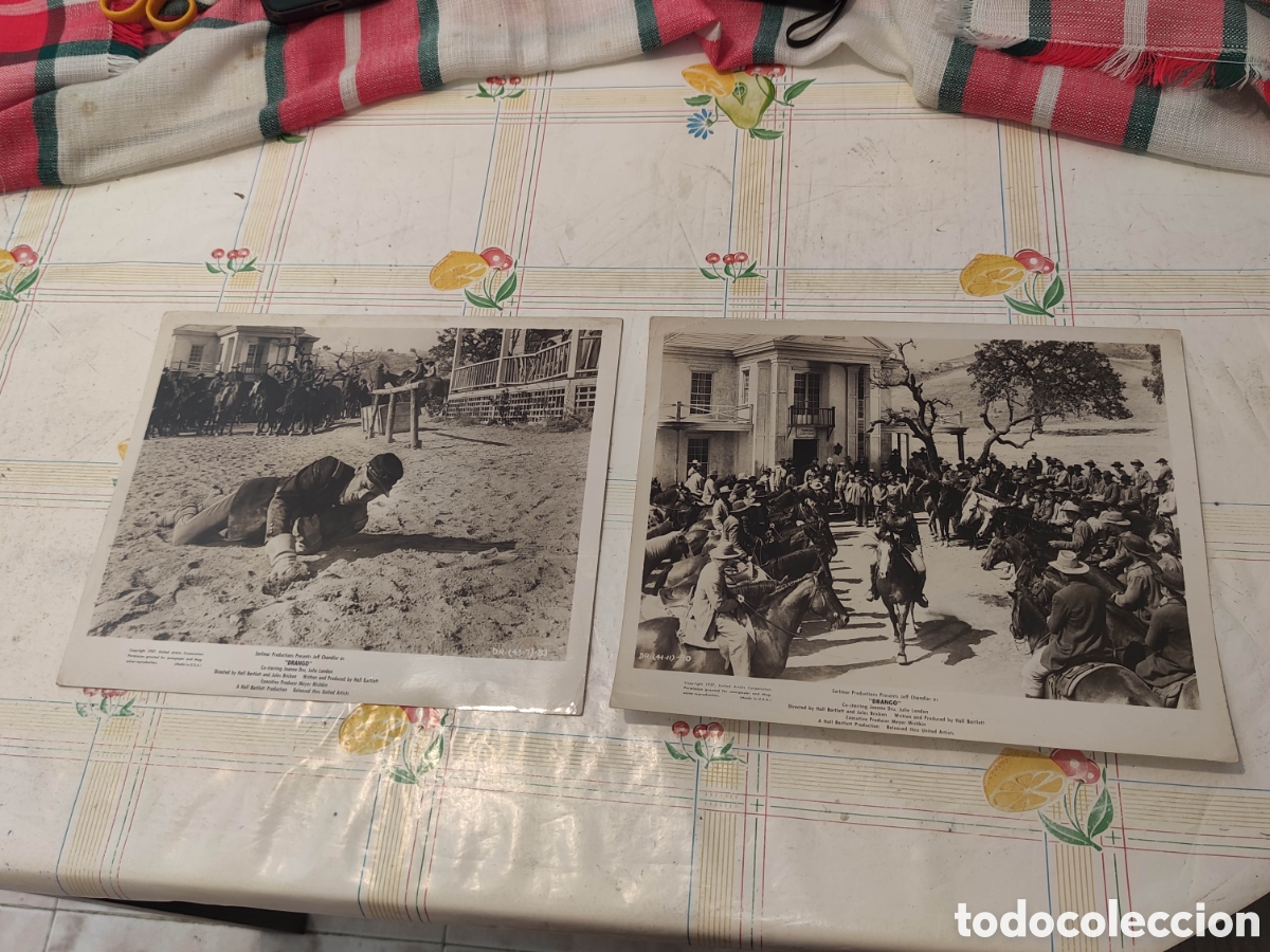 Cine: 2 Fotos - Drango - Milicias de paz - Cenizas de odio - Original de distribuidora - Western