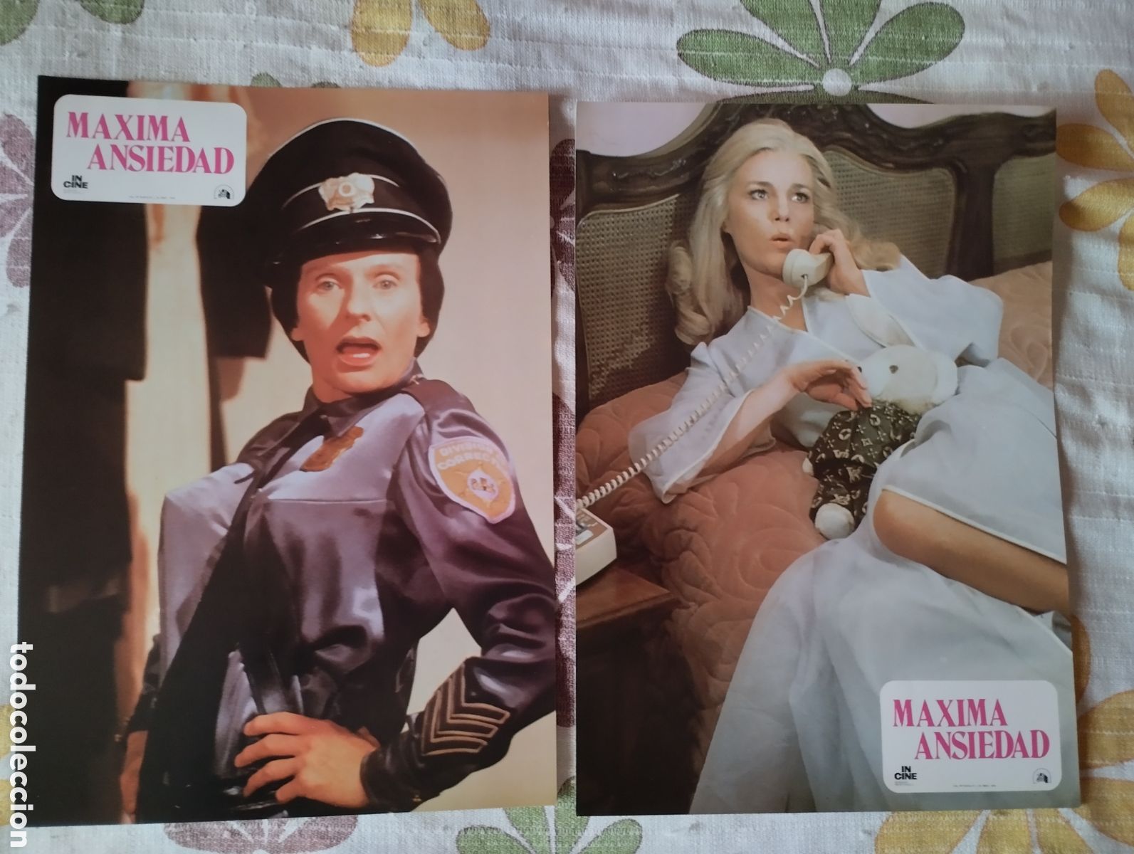 Cine: 12 FOTOCROMOS - MAXIMA ANSIEDAD - SET COMPLETO