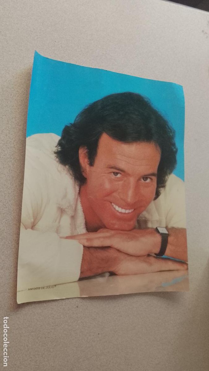 Cine: fotocromo grande julio iglesias, fotos fans
