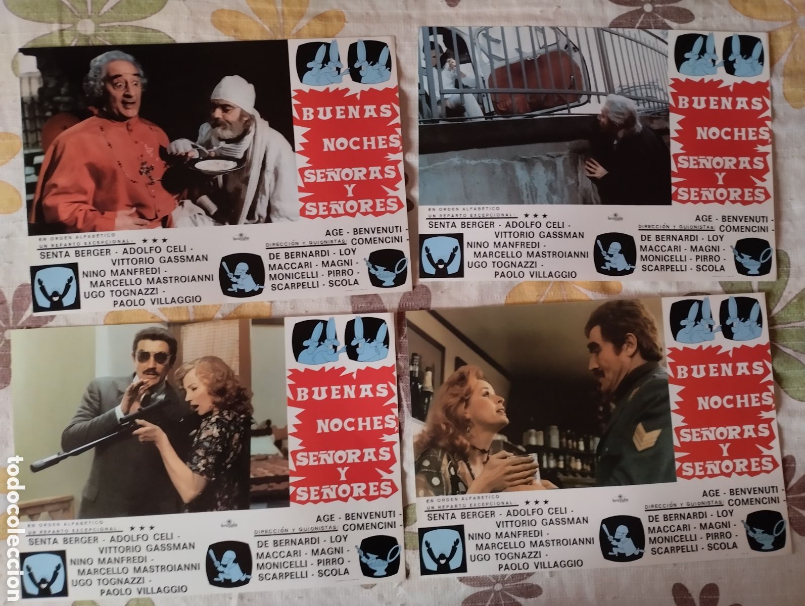 Cine: 12 FOTOCROMOS - BUENAS NOCHES SE&Ntilde;ORAS Y SE&Ntilde;ORES - SET COMPLETO