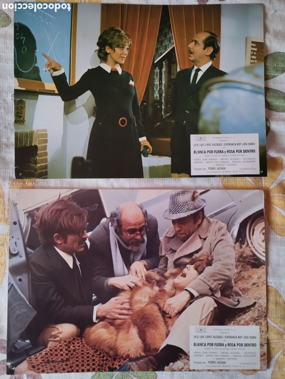 Cine: 10 FOTOCROMOS - BLANCA POR FUERA ROSA POR DENTRO
