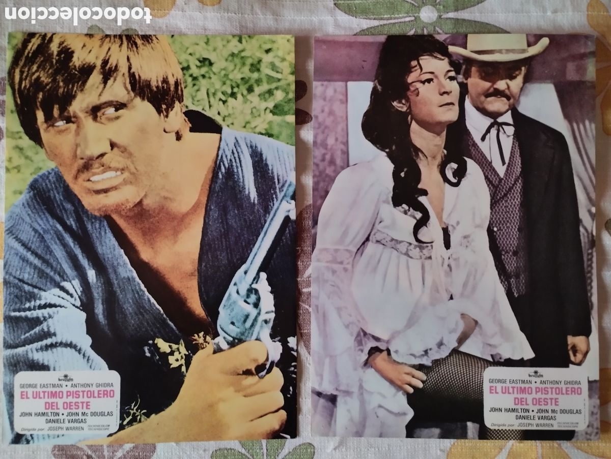 Cine: 12 FOTOCROMOS - EL ULTIMO PISTOLERO DEL OESTE - SET COMPLETO