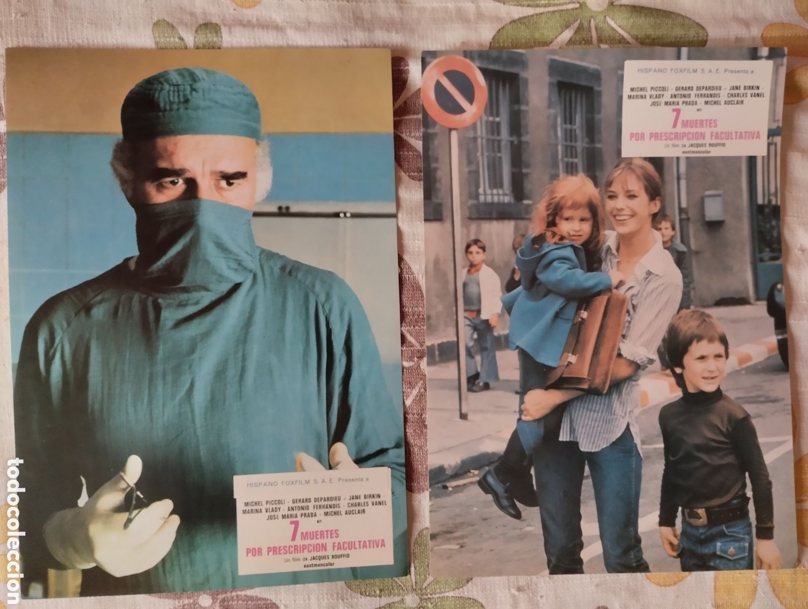 Cine: 12 FOTOCROMOS - 7 MUERTES POR PRESCRIPCION FACULTATIVA - SET COMPLETO
