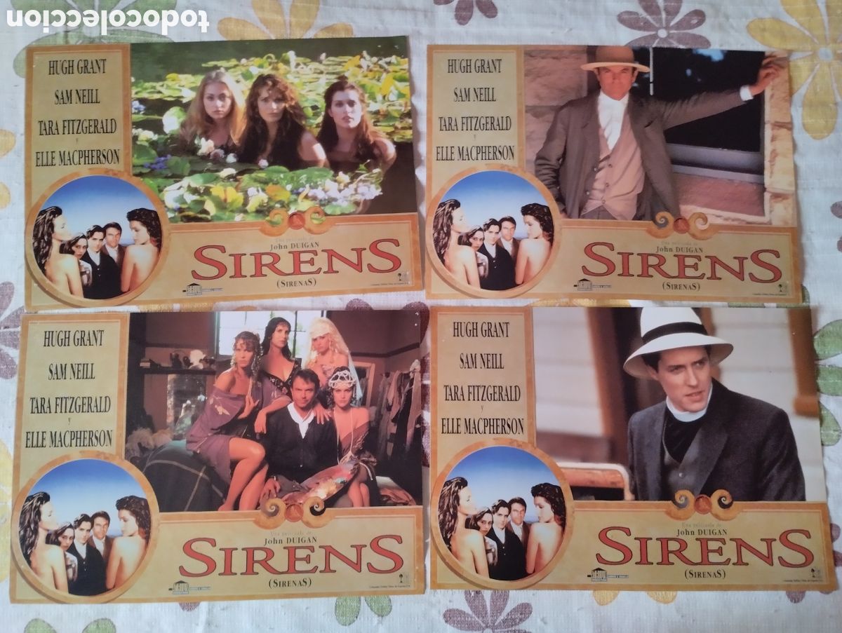 Cine: 12 FOTOCROMOS - SIRENS - SET COMPLETO - HUGH GRANT