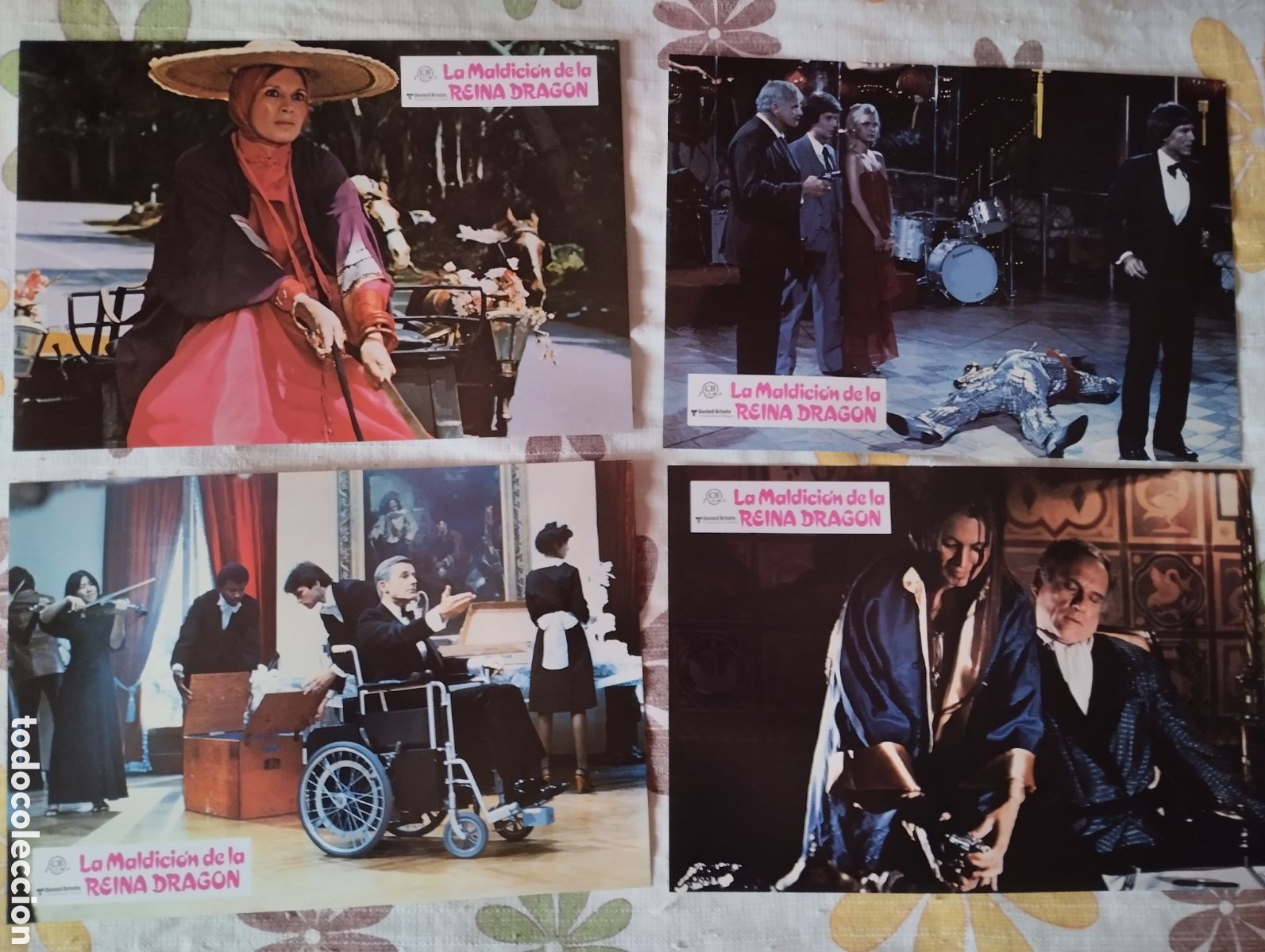 Cine: 12 FOTOCROMOS - LA MALDICI&Oacute;N FE LA REINA DRAGON - SET COMPLETO