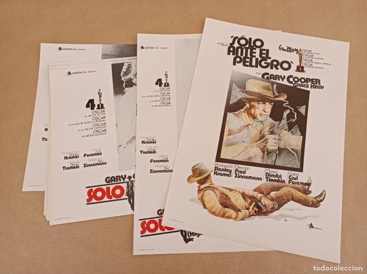 Cine: 12 FOTOCROMOS SOLO ANTE EL PELIGRO SERIE COMPLETA