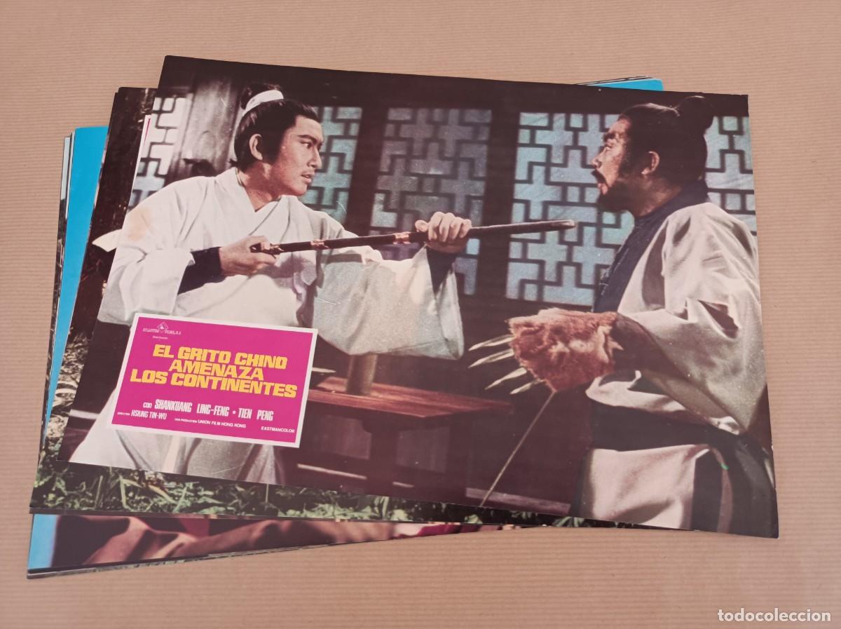 Cine: 11 FOTOCROMOS EL GRITO CHINO AMENAZA LOS CONTINENTES SERIE INCOMPLETA