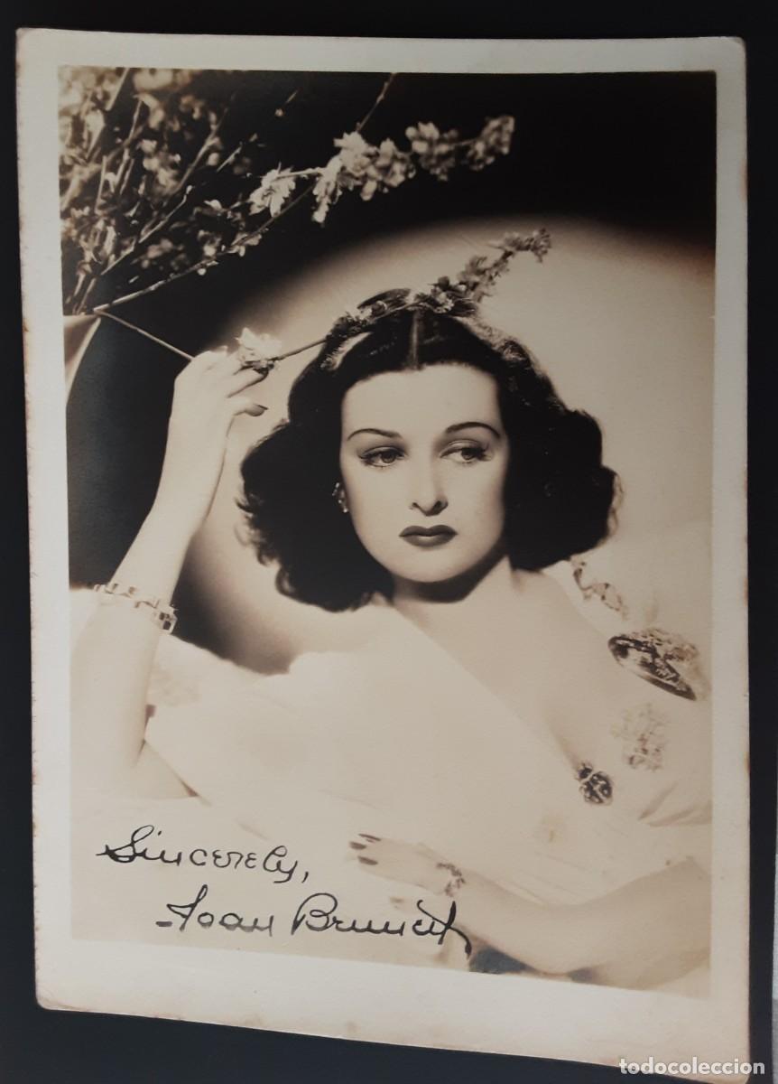 Cine: FOTO DE JOAN BENNETT FIRMADA, posiblemente impresa