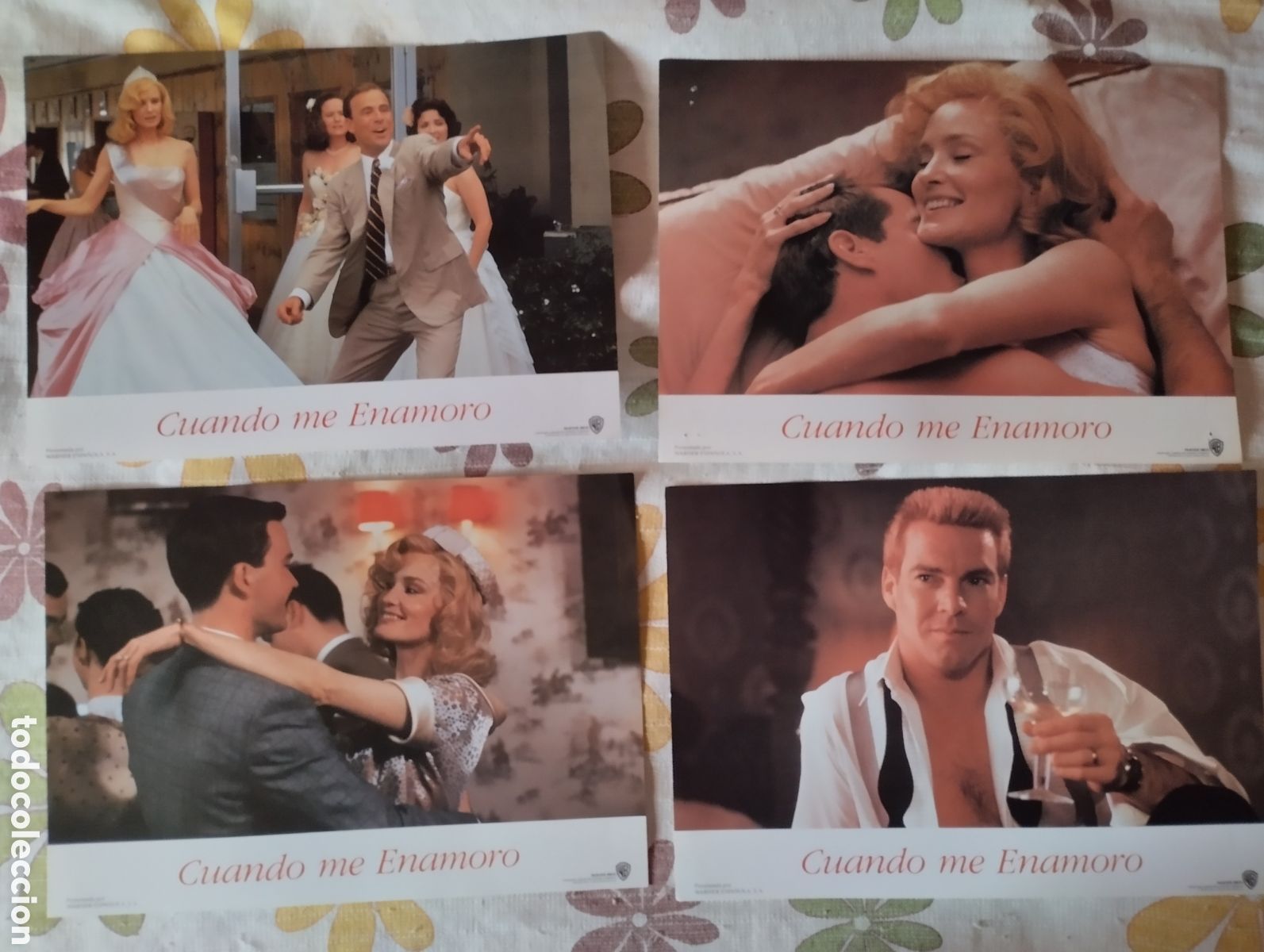 Cine: 12 FOTOCROMOS - CUANDO ME ENAMORO - SET COMPLETO