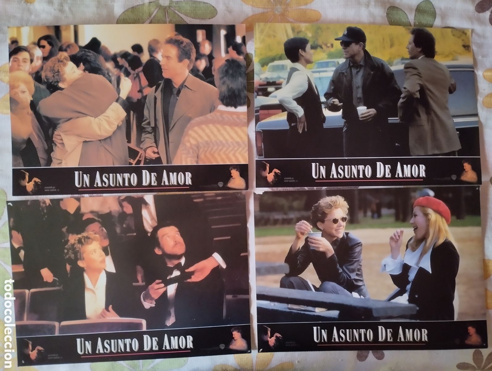 Cine: 12 FOTOCROMOS - UN ASUNTO DE AMOR - SET COMPLETO