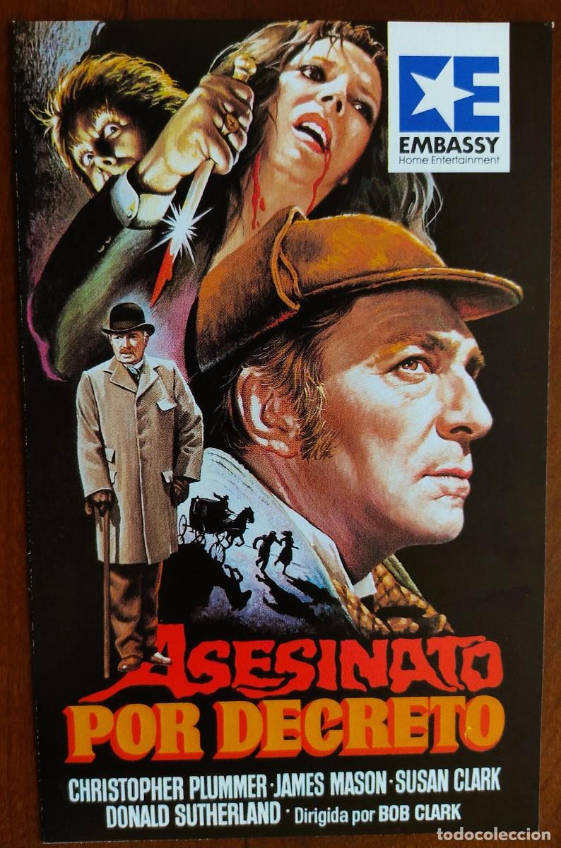 Cine: POSTAL DE CINE ASESINATO POR DECRETO CON CHRISTOPHER PLUMMER - AVCO EMBASSY PICTURE A&Ntilde;O 1979