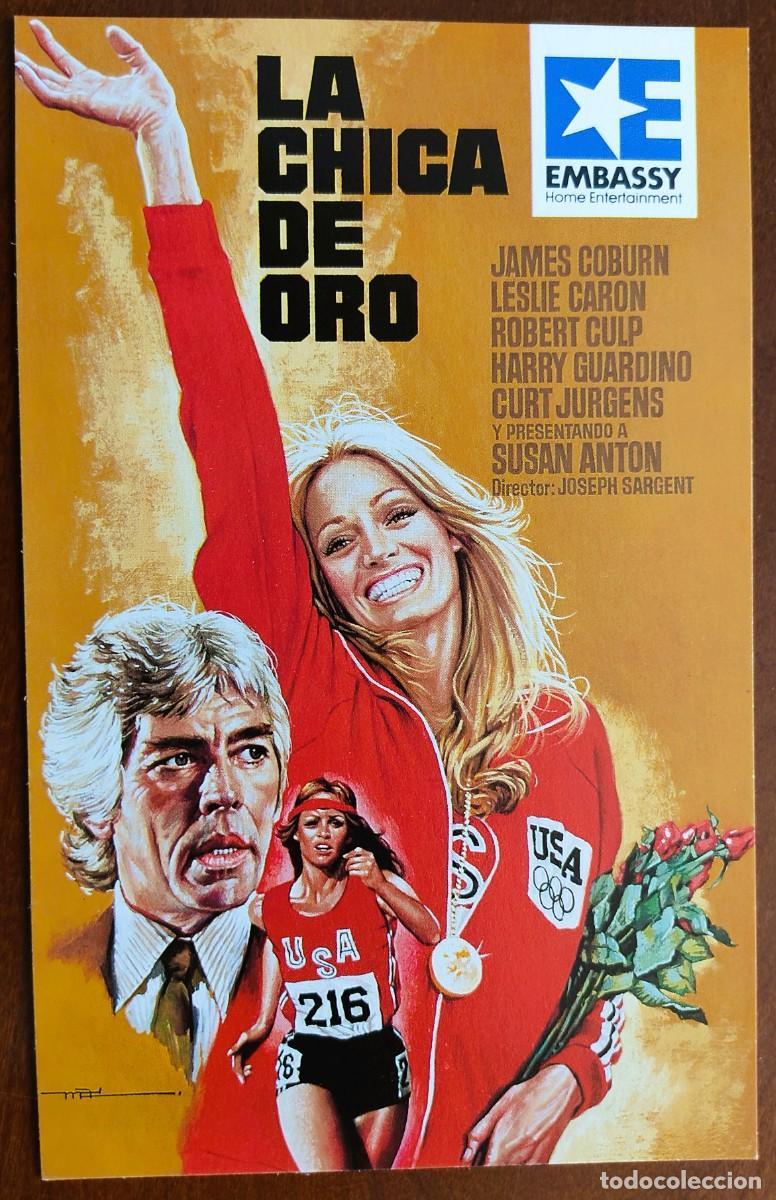Cine: POSTAL DE CINE LA CHICA DE ORO CON JAMES CORBURN - AVCO EMBASSY PICTURE A&Ntilde;O 1979