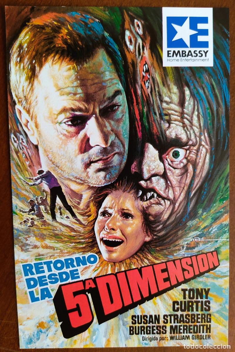 Cine: POSTAL DE CINE RETORNO DESDE LA 5&ordf; DIMENSI&Oacute;N CON TONY CURTIS - AVCO EMBASSY PICTURE A&Ntilde;O 1977