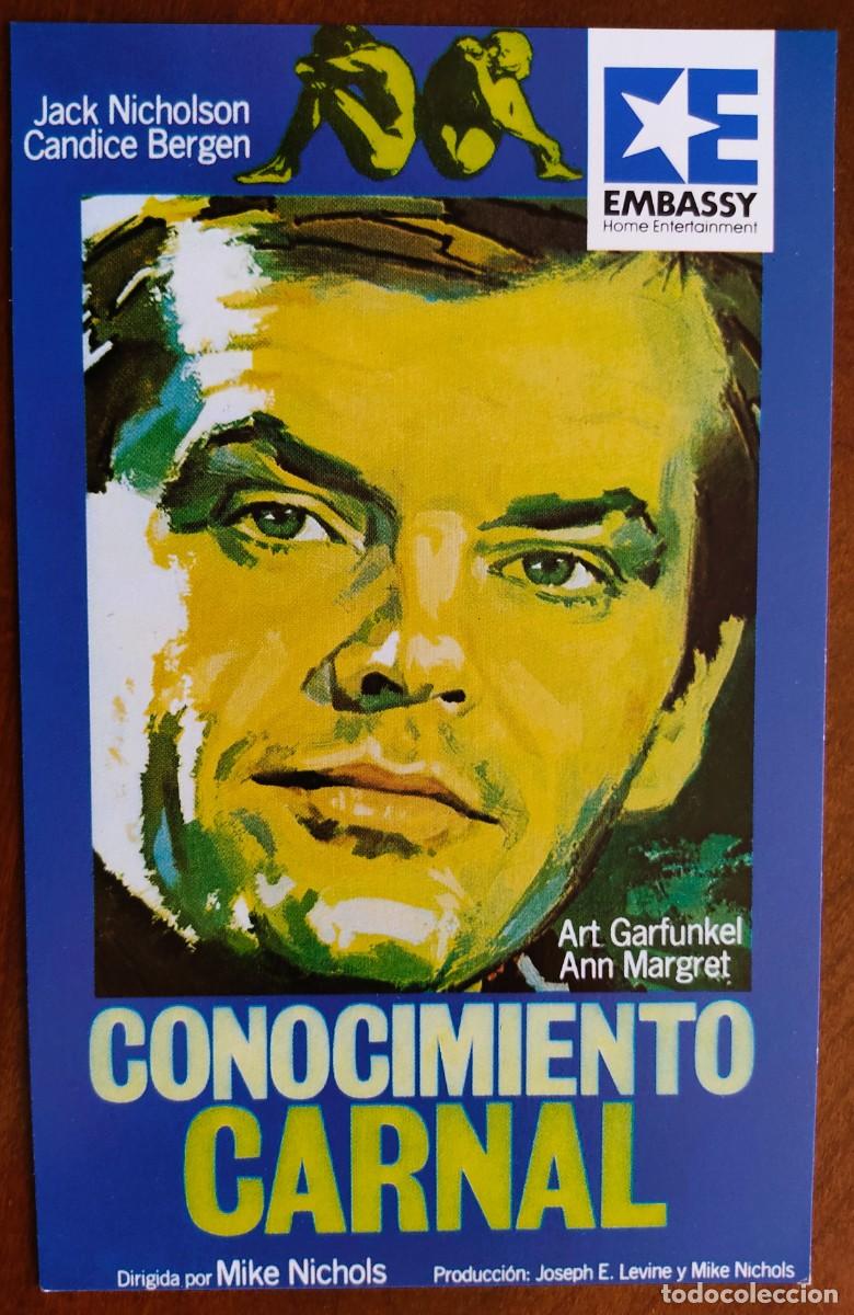 Cine: POSTAL DE CINE CONOCIMIENTO CARNAL CON JACK NICHOLSON - AVCO EMBASSY PICTURE A&Ntilde;O 1971