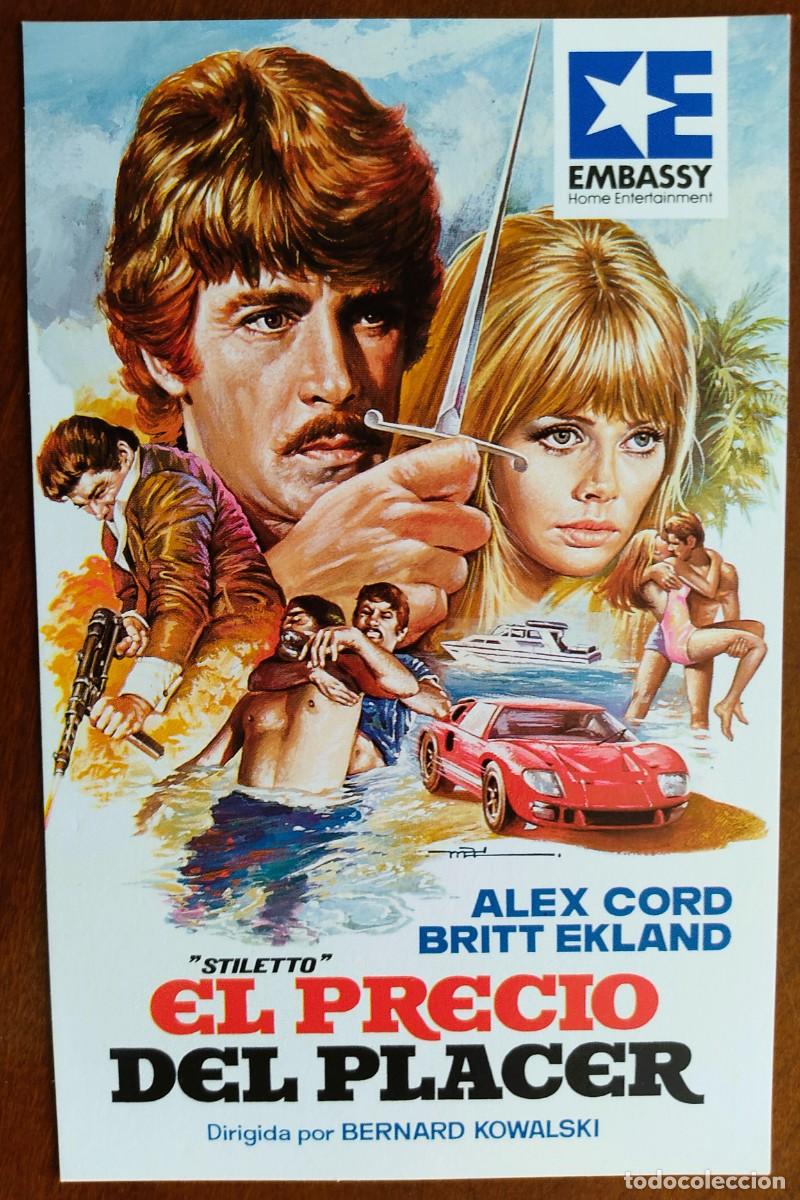 Cine: POSTAL DE CINE EL PRECIO DEL PLACER CON ALEX CORD - AVCO EMBASSY PICTURE A&Ntilde;O 1969