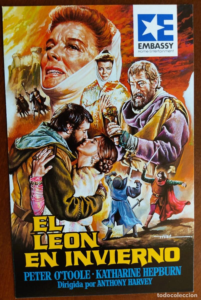 Cine: POSTAL DE CINE EL LE&Oacute;N EN INVIERNO CON PETER O&acute;TOOLE - AVCO EMBASSY PICTURE A&Ntilde;O 1968