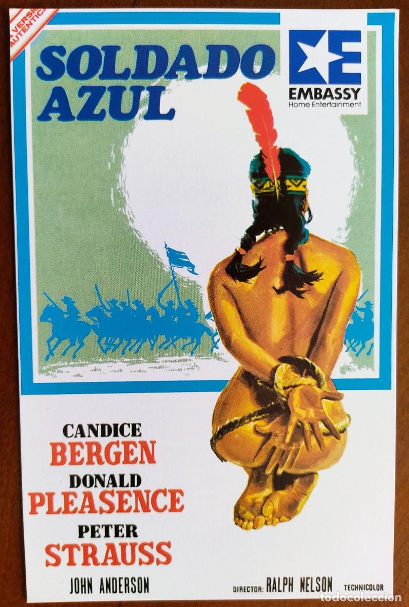 Cine: POSTAL DE CINE SOLDADO AZUL CON CANDINE BERGEN - AVCO EMBASSY PICTURE A&Ntilde;O 1970