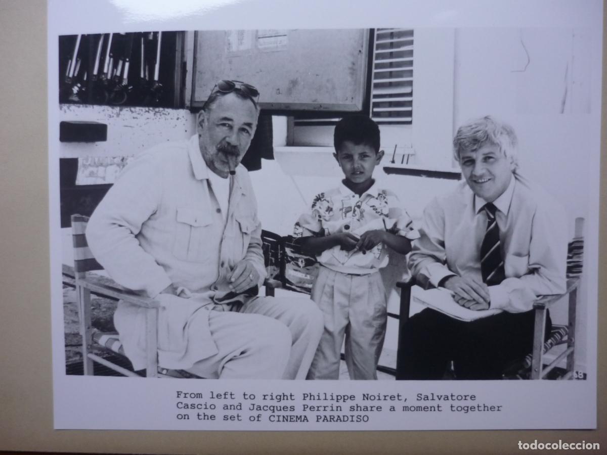 Cine: cinema paradiso - foto original b/n - philippe noiret salvatore cascio jacques perrin tornatore