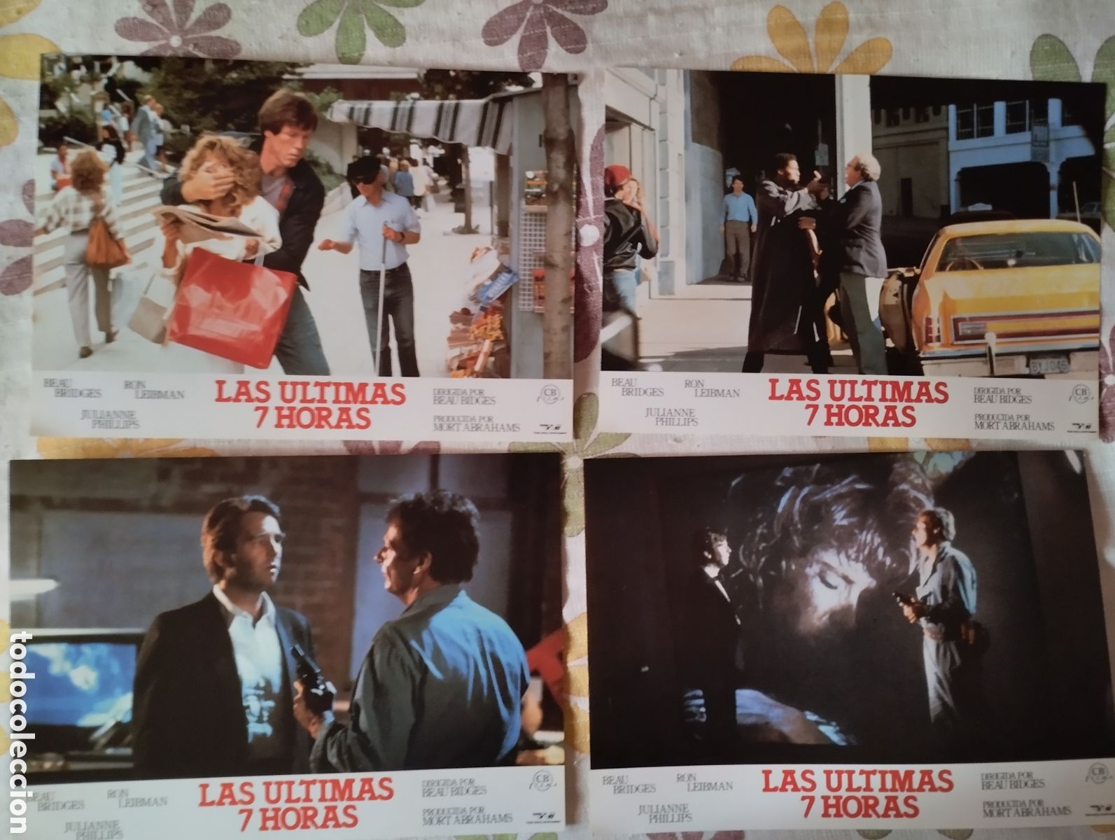Cine: 12 FOTOCROMOS+ CARTEL 100 X 70 - LAS ULTIMAS 7 HORAS - SET COMPLETO