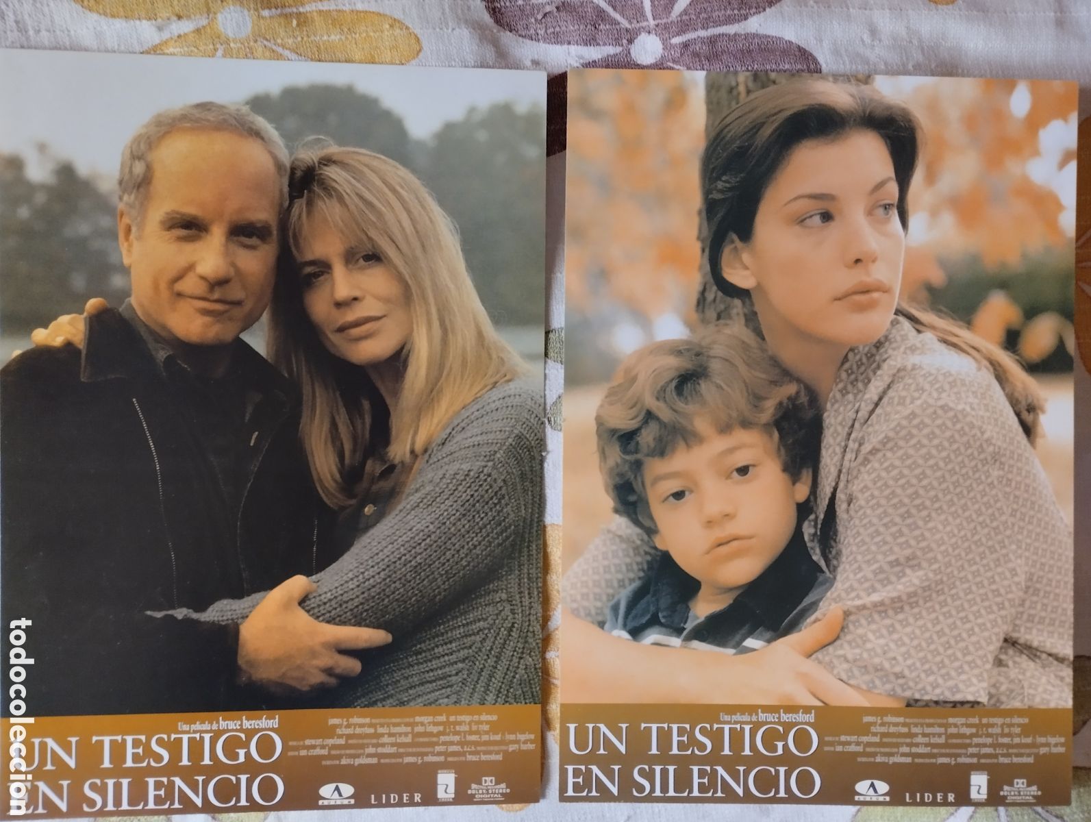 Cine: 12 FOTOCROMOS - UN TESTIGO SILENCIOSO - SET COMPLETO