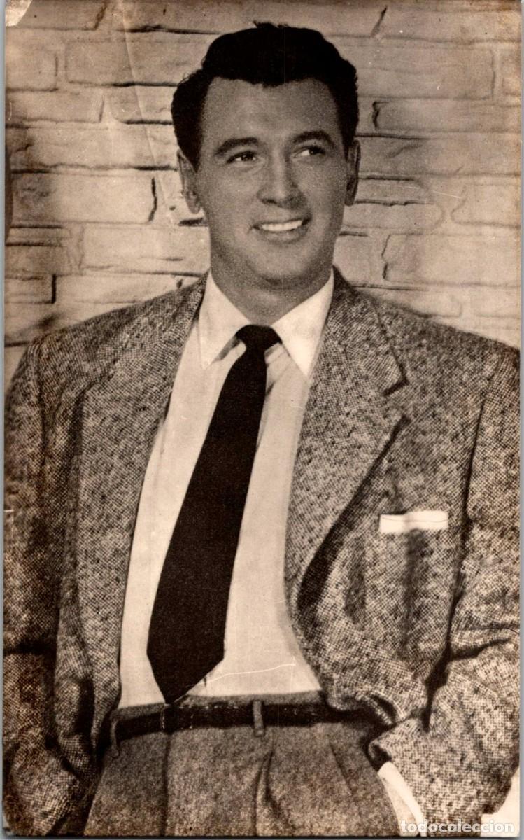 Cine: Rock Hudson - Sin datos - Reverso sin imprimir - 136x84mm - Traje y Corbata