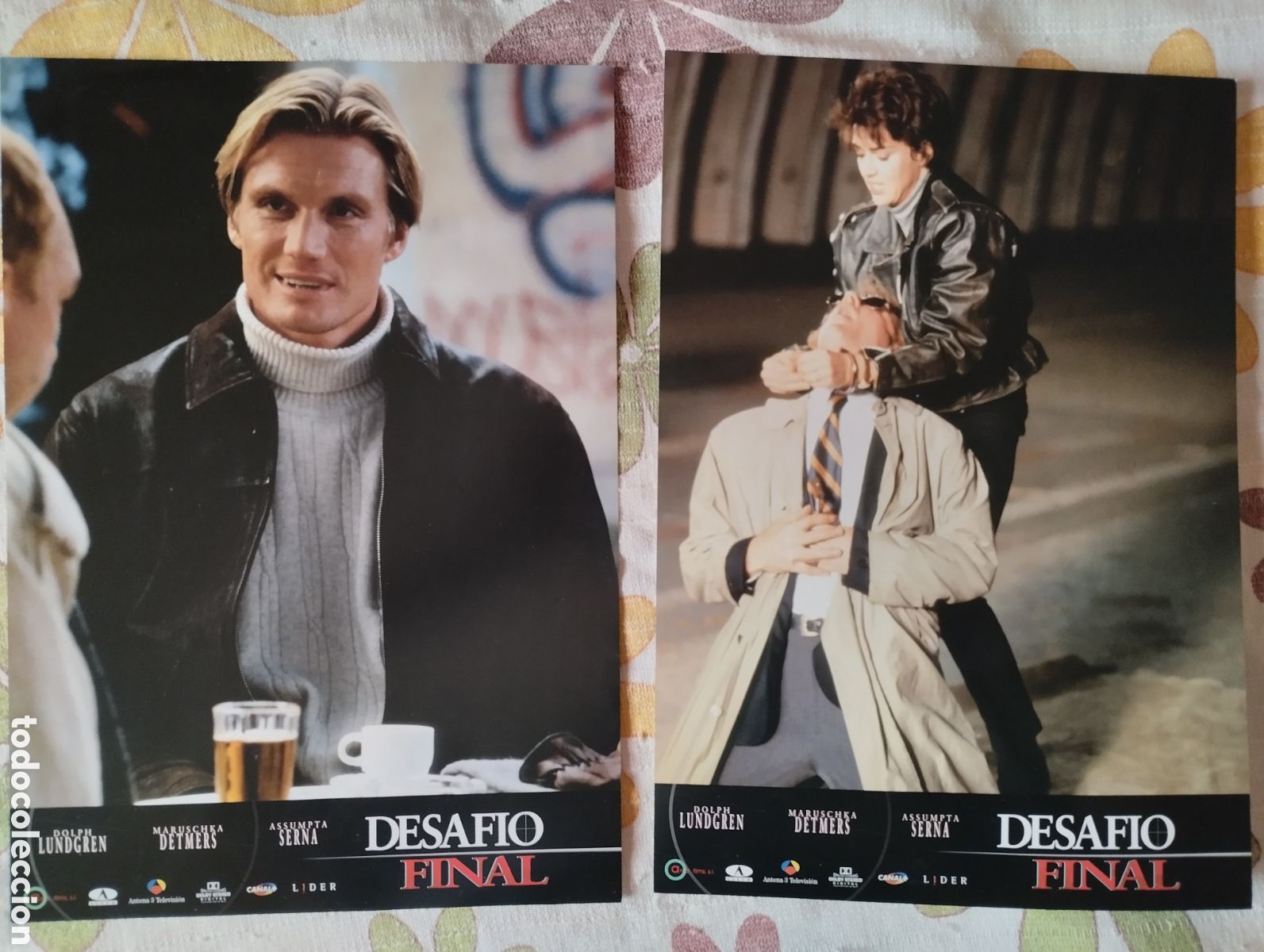 Cine: 10 FOTOCROMOS - DESAFIO FINAL - SET COMPLETO - DOLPH LUNDGREN.