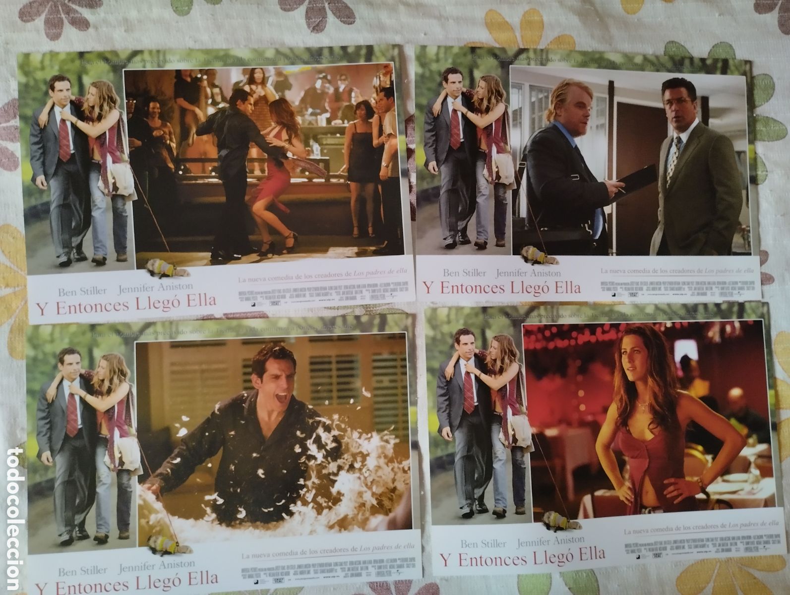 Cine: 12 FOTOCROMOS - Y ENTONCES LLEG&Oacute; ELLA - SET COMPLETO