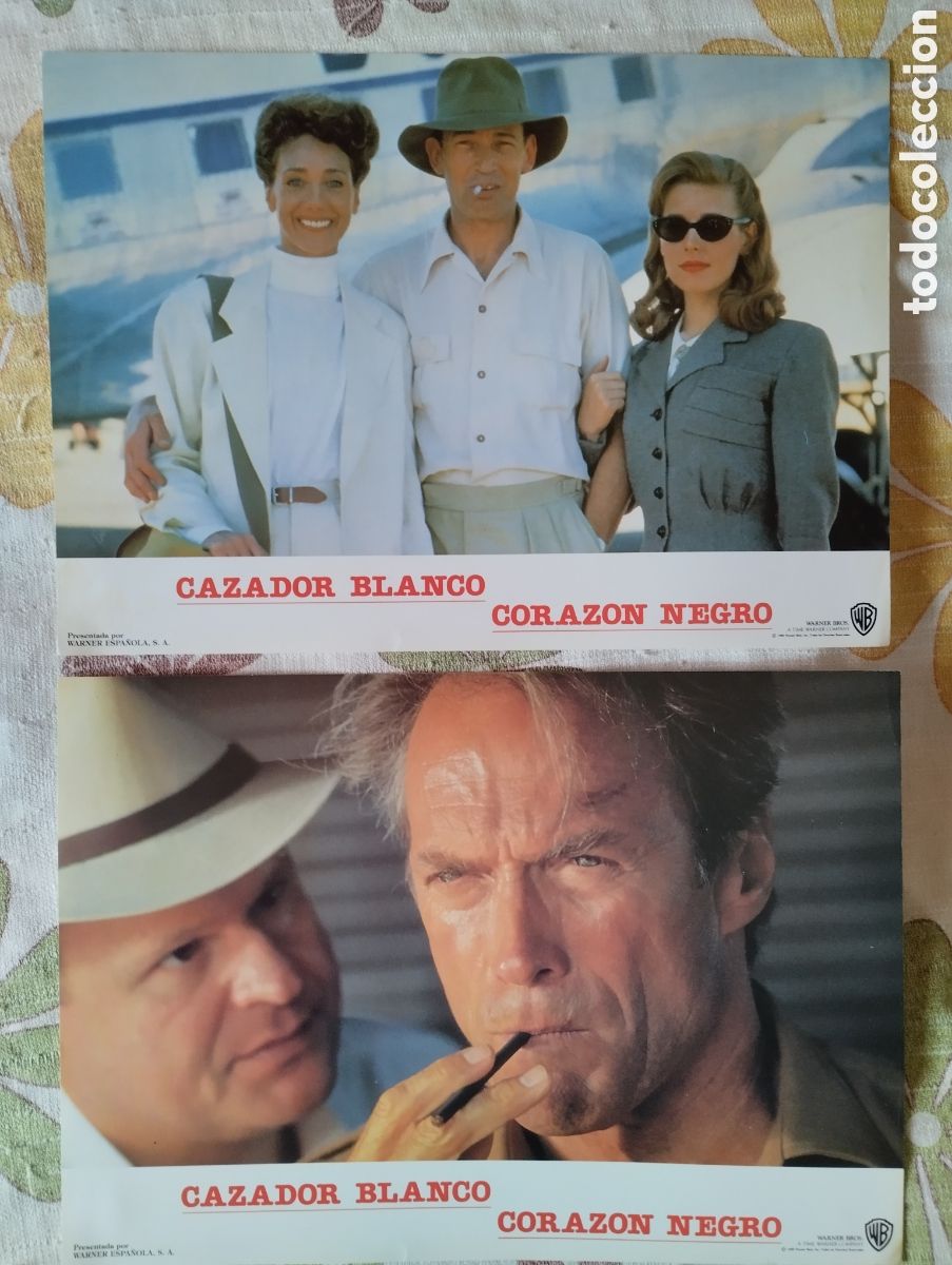 Cine: 10 FOTOCROMOS - CAZADOR BLANCO CORAZON NEGRO - SET COMPLETO - CLINT EASWOOD